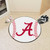 27" White and Red NCAA University of Alabama Crimson Tide Baseball Shaped Door Mat - IMAGE 2