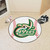 27" Green and White NCAA University of North Carolina 49ers Baseball Mat Round Area Rug - IMAGE 2