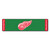 18" x 72" Green and Red NHL Detroit Red Wings Mat Golf Accessory - IMAGE 1