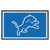 3.6' x 5.9' Blue and White NFL Detroit Lions Ultra Plush Rectangular Area Rug - IMAGE 1