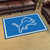 3.6' x 5.9' Blue and White NFL Detroit Lions Ultra Plush Rectangular Area Rug - IMAGE 2