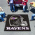 59.5" x 71" Black and White NFL Baltimore Ravens Tailgater Mat Rectangular Outdoor Area Rug - IMAGE 2