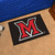 19" x 30" Black and Red NCAA Miami University OH Redhawks Starter Mat Rectangular Area Rug - IMAGE 2