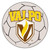 27" White and Yellow NCAA Valparaiso University Crusaders Soccer Ball Round Mat - IMAGE 1