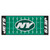 30" x 72" Green and Black NFL New York Jets Football Field Area Rug Runner - IMAGE 1