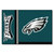 19" x 30" Green and Gray NFL Philadelphia Eagles Starter Rectangular Door Mat - IMAGE 1