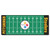 30" x 72" Green and Black NFL Pittsburgh Steelers Football Field Runner Area Rug - IMAGE 1