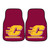 2-PC NCAA Central Michigan University Chippewas Front Carpet Car Mats, Universal Size - IMAGE 1