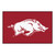 19" x 30" Red and White NCAA University of Arkansas Razorbacks Starter Mat Area Rug - IMAGE 1
