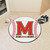 27" Red and White NCAA University of Maryland Terps Baseball Mat Round Area Rug - IMAGE 2