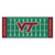 2.5' x 6' Green and Red NCAA Virginia Tech Hokies Football Field Area Rug Runner - IMAGE 1