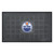 19.5" x 31.25" Blue and Black NHL Edmonton Oilers 3-D Team Medallion Doormat - IMAGE 1