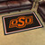 3.6' x 5.9' Black and Orange NCAA Oklahoma State University Cowboys Rectangular Area Rug - IMAGE 2