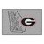 19" x 30" Gray and Black NCAA University of Georgia Bulldogs Starter Mat Rectangular Area Rug - IMAGE 1