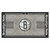 29.5" x 54" Black NBA Brooklyn Nets Court Large Mat Area Rug Runner - IMAGE 1