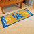 30" x 72" Blue and Yellow NCAA University of Kentucky Wildcats Basketball Area Rug Runner - IMAGE 2