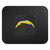 14" x 17" Black and Yellow NFL Los Angeles Chargers Rear Car Seat Utility Mat - IMAGE 1