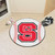 27" White and Red NCAA North Carolina State University Wolfpack Baseball Mat Area Rug - IMAGE 2