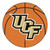 27" Orange and Beige Contemporary NCAA University of Central Florida Knights Basketball Round Mat - IMAGE 1