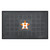 19.5" x 31.25" Black and Orange MLB Houston Astros Team Medallion Outdoor Door Mat - IMAGE 1