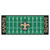 30" x 72" Green and Black NFL New Orleans Saints Football Field Area Rug Runner - IMAGE 1