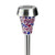 12" Purple Mosaic Solar Light with White LED Light and Lawn Stake - IMAGE 1