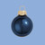 Pearl Glass Christmas Ball Ornaments - 3.25" (80mm) - Midnight Blue - 8ct - IMAGE 2