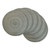 Braided Round Placemats - 15" - Black and Gray - Set of 6 - IMAGE 1