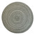 Braided Round Placemats - 15" - Black and Gray - Set of 6 - IMAGE 2