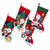 Embroidered Santa and Snowman Christmas Stockings - 19" - Set of 8 - IMAGE 1
