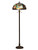 62" Vibrantly Colored Tiffany Floor Lamp with Round Base - IMAGE 1