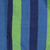 Striped Woven Two Person Double Brazilian Hammock - 78" x 59" - Blue and Green