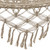 Lattice Macrame Rope Hammock with Wooden Bars - 74" x 59" - Cream