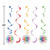 Club Pack of 30 Blue and Red Dizzy Danglers Hanging Party Decorations 33" - IMAGE 2
