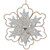 5.25" Gold Glitter Winter Snowflake Christmas Ornament - IMAGE 1