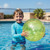 Inflatable Transparent Beach Ball - 14" - Yellow - IMAGE 1