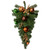 Pine Foliage with Ornaments Artificial Christmas Teardrop Swag - 30" - Unlit - IMAGE 1