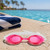 6" Pink Recreational Buccaneer Goggles Swimming Pool Accessory - IMAGE 1