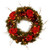 24" Pre-Lit B/O LED Hydrangea Artificial Christmas Wreath – Warm White Lights - IMAGE 1