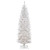 7’ Pre-Lit White Kingswood Fir Pencil Artificial Christmas Tree, Clear Lights - IMAGE 1
