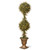38” x 60” Pre-lit Golden Mini Tea Leaf Ball Topiary Urn – Clear Lights - IMAGE 1