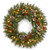 Pre-Lit Frosted Berry Artificial Christmas Wreath - 24" - Clear Lights - IMAGE 1