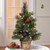2' Pre-lit Potted Vibrantly Colored Crestwood Spruce Artificial Christmas Tree – Clear Lights - IMAGE 2