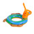 Inflatable Orange and Blue Snail Swimming Pool Tube Ring Float, 24-inch - IMAGE 4