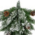 22" Snowy Flocked Angel Pine with Pine Cones Christmas Teardrop Swag - Unlit - IMAGE 5