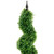 Potted Two Toned Artificial Spiral Boxwood Garden Topiary Tree - 5' - IMAGE 3