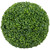 16" Two Tone Green Artificial Boxwood Topiary Ball - IMAGE 1
