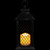 Flameless LED Brushed Mesh Candle Lantern - 11" - Black - IMAGE 3