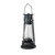 12" Silver Brushed Black Traditional Lantern with Micro Lights - IMAGE 2