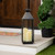 Lantern with Flameless LED Candles - 24" - Gold and Brushed Black - IMAGE 1